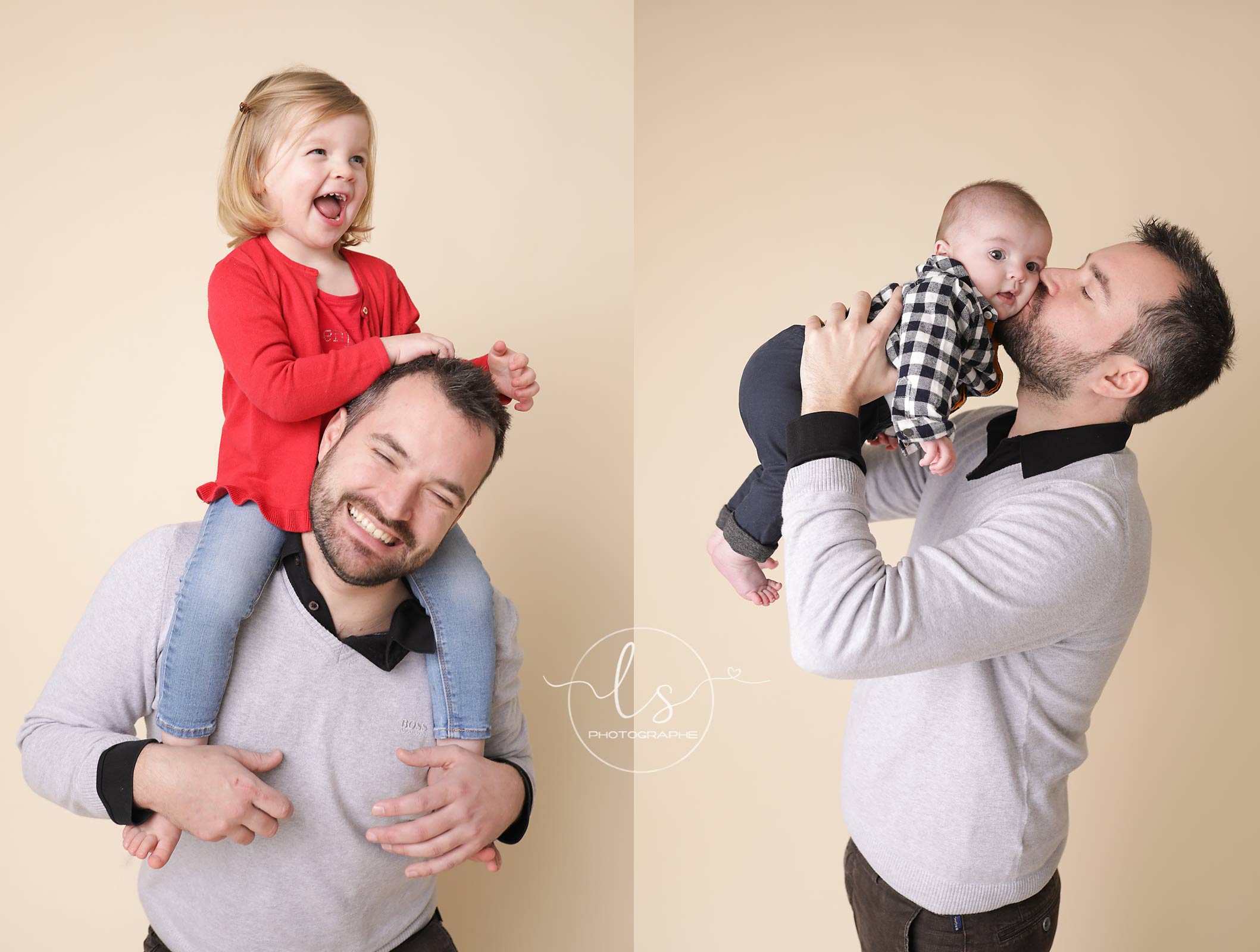 photo studio famille fête des pères cadeau